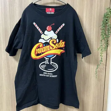 CREAM SODA 50주년 티셔츠 블랙