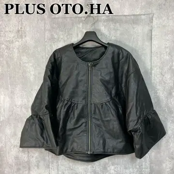 새상품 PLUS OTO.HA 노카라 가죽 자켓