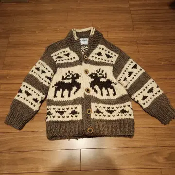 Kanata 루돌프 무늬 니트 가디건 L 사이즈