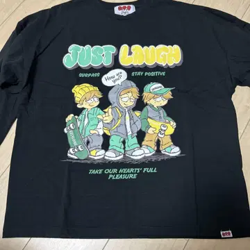 A.T.C. JUST LAUGH 블랙 티셔츠 M