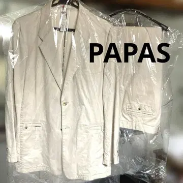 PAPAS 스트라이프 정장 세트 베이지