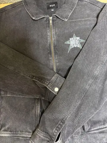 HUF 그레이 집업 자켓