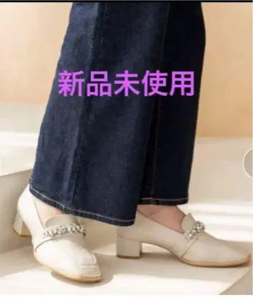 스퀘어 4cm 로퍼 미사용 새상품