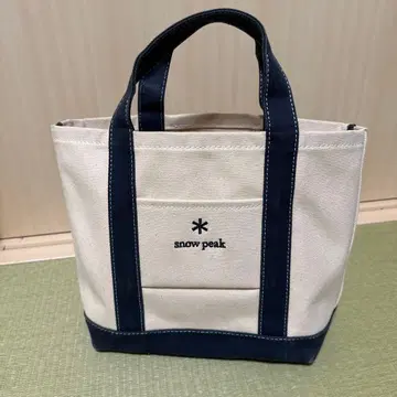 스노우피크 NOASOBI 토트백 한정판 아이보리/블랙