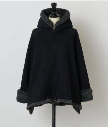 BEARDSLEY 보아 판초 후드티