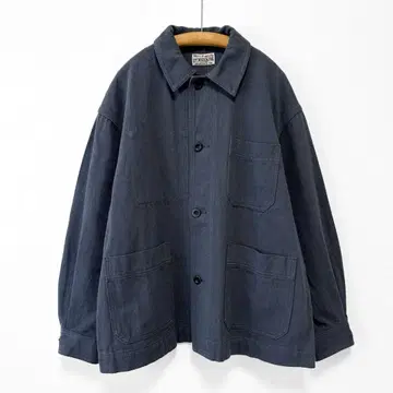 새상품급 RNA-N 프렌치 워크 자켓 린넨 혼방 오버 사이즈 흑먹색