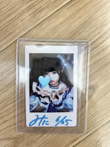 iLiFE! 무지개 깃털 미니 친필 사인 폴라로이드