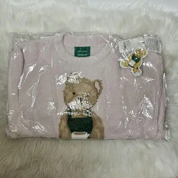 gelato pique 파우더 베어 자카드 풀오버 소프트 핑크