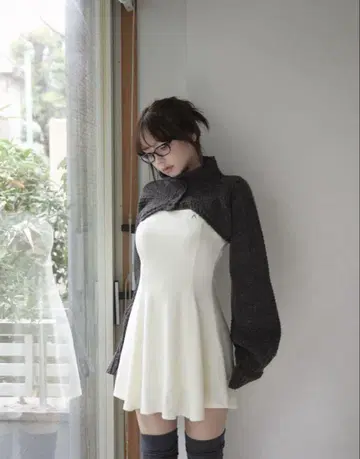 andmary Zoey velour set dress black