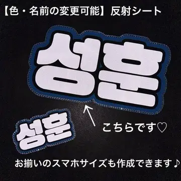 네임보드 ENHYPEN 엔하이픈 성훈 네임보드 반사 시트