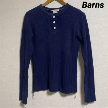 Barns 반스 써멀 헨리넥 롱T 네이비s