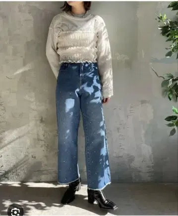 LOWRYS FARM 비쥬 데님 팬츠