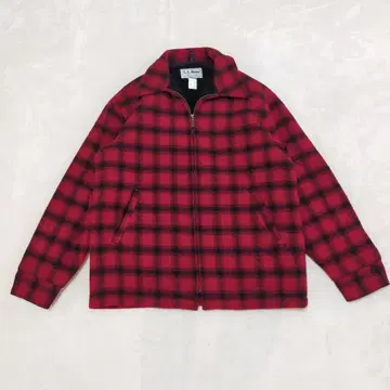 90S USA제 L.L.Bean 체크 무늬 울 자켓