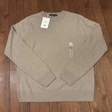 UNIQLO 캐시미어 크루넥 스웨터 베이지 M 새상품