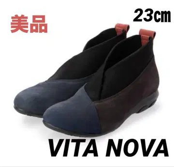 새상품급 VITA NOVA 이소재 슬립온 컴포트 슈즈 가죽 23