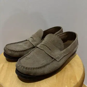 스웨이드 로퍼 베이지 브라운