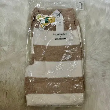 gelato pique 파우더 베어 자수 보더 롱 팬츠 모카 베이지