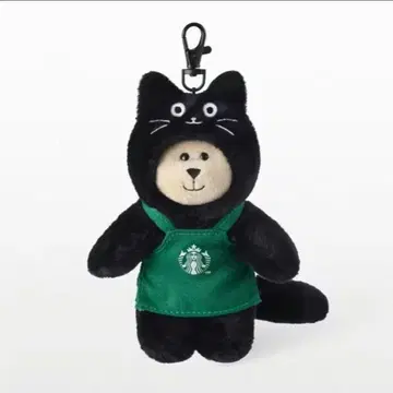 스타벅스 할로윈 고양이 베어리스타 키링 키체인 .
