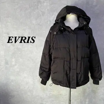 EVRIS 다운 자켓 2way 집업 블랙 F 4720