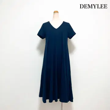 DEMYLEE 데 플레어 티셔츠 원피스 네이비 S 반팔 봄/여름