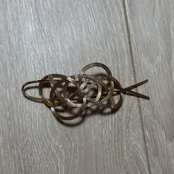 헤어콤 헤어 액세서리 핑크 골드 일본풍