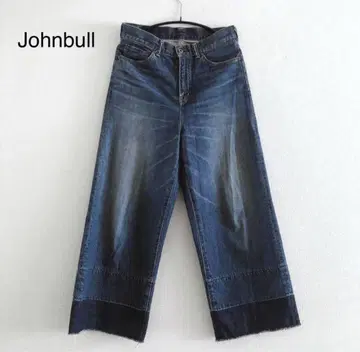 [새상품급] Johnbull 와이드 데님 컷오프 워시 가공 00