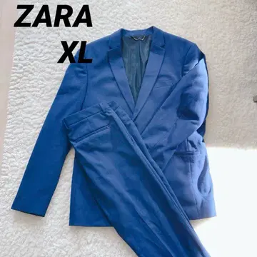 ZARA 수트 셋업 블루 XL 파랑 블루