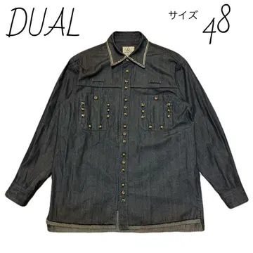 이글스 DUAL 듀얼 데님 셔츠 사이즈 48 스터드