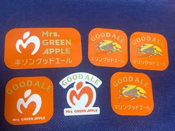 기린굿에일 Mrs. GREEN APPLE 스티커 6장 세트