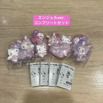 메조피아노 x 헬로키티 캡슐 러버 마스코트 4개 세트