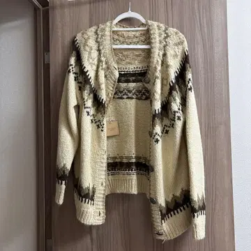 sandlessmoon 노르딕 무늬 가디건