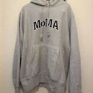 Champion Reverse Weave MoMA 후드티 그레이