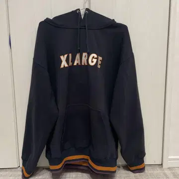XLARGE 네이비 후드 부착 후드티