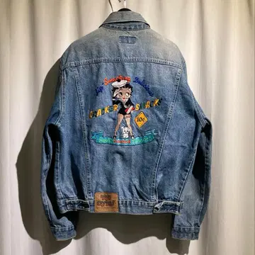 usa제 [ too cute! ] 90's 데님 자켓 betty boop