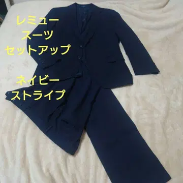 레미유 AOKI 수트 네이비 셋업 AB5 다크 네이비 스트라이프