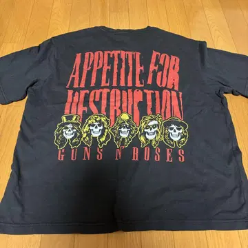 GUNS N' ROSES H&M 티셔츠 새상품 건즈 락 티셔츠 XL