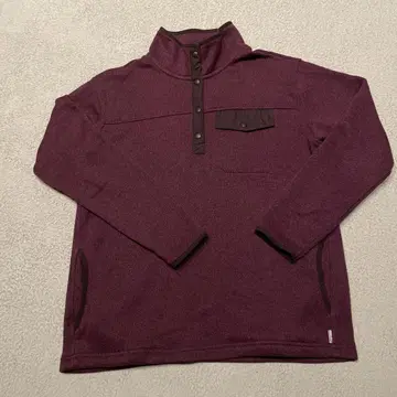 [ Eddie Bauer ] 플리스 자켓 버튼 지퍼 보라색 퍼플