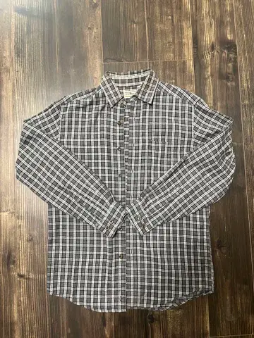 90s LLBean 깅엄 체크 긴팔 셔츠