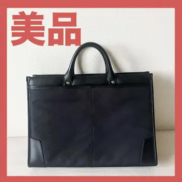 새상품급 남성용 비즈니스 백 블랙 가죽 나일론