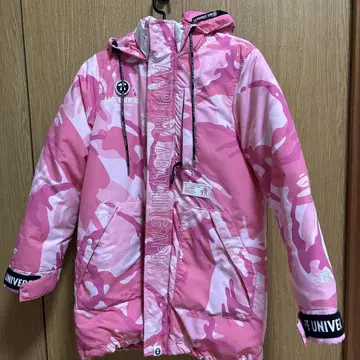 Aape 핑크 카모플라주 다운 자켓