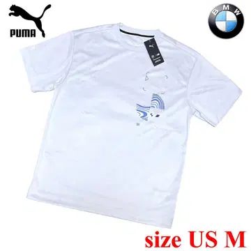새상품 PUMA US M 사이즈 푸마 BMW 스테이트먼트 로고 T셔츠