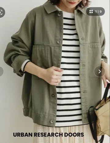 URBAN RESEARCH DOORS 데님 자켓 그린