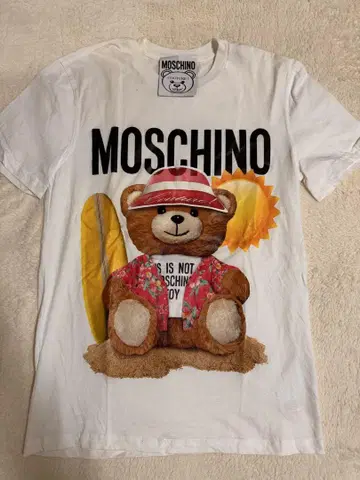 MOSCHINO 테디베어 T셔츠 화이트