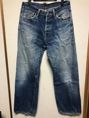 사무라이 진 35 x 36 블루 데님 스트레이트 samurai jeans