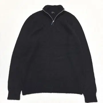 [ 새상품급/남성용L ] 띠어리 알파카 100% 모크넥 하프 지퍼 니트