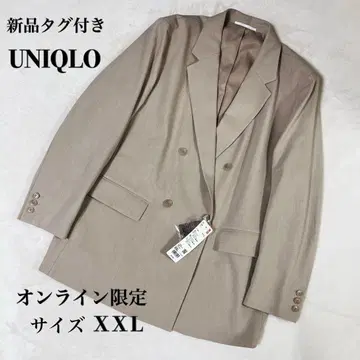 택 포함 새상품 24년 유니클로 더블 자켓 온라인 한정판 사이즈 XXL