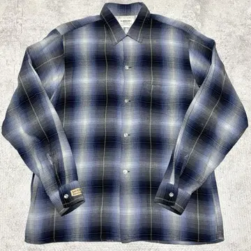 레어 50~60s ARROW 옴브레 체크 섀도우 레이온 셔츠 새상품급