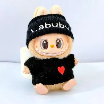 LABUBU 라부부 니트 원피스 블랙 옷 옷 갈아입기 의류 17cm