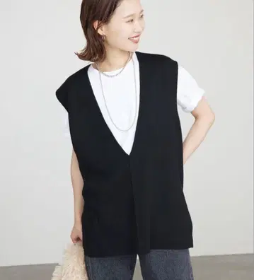 SLOBE IENA 더블 페이스 니트 베스트