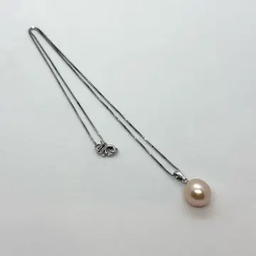 [ 새상품급 ] 싱글 볼 펄 옅은 핑크 베네치안 목걸이 S925